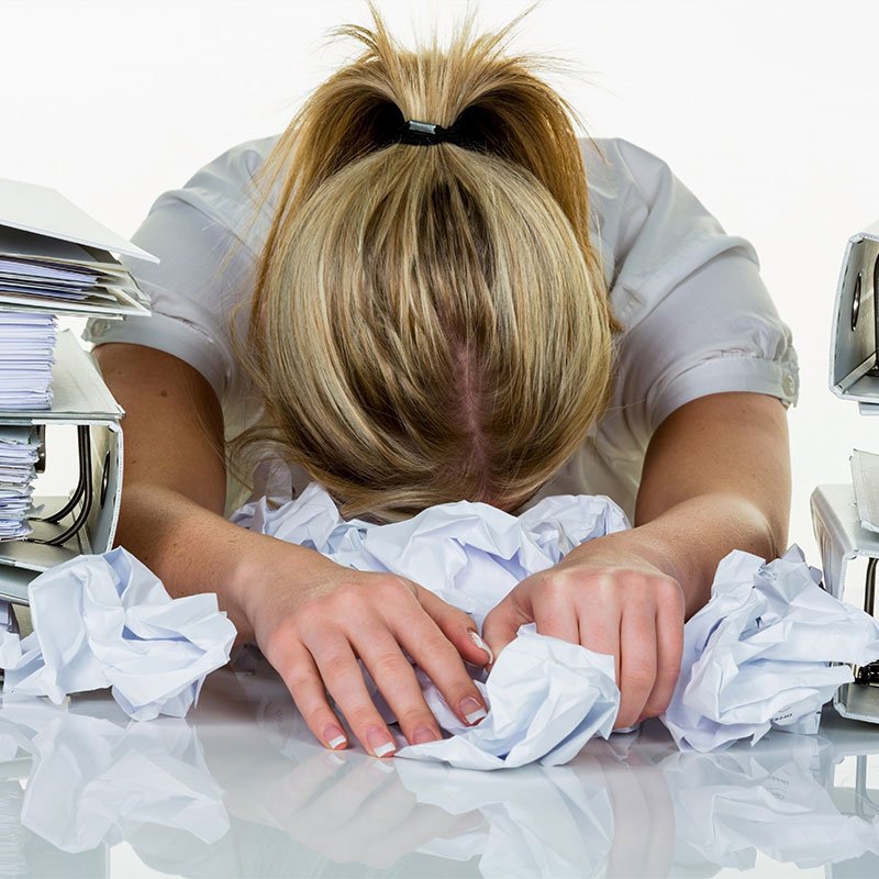 Burned Out Woman Writer