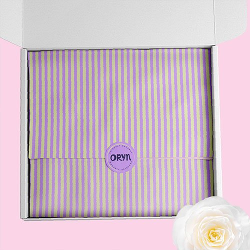 Custom brand pattern and shipping box design for Oryn organic skincare Custom brand pattern and shipping box design for Oryn organic skincare