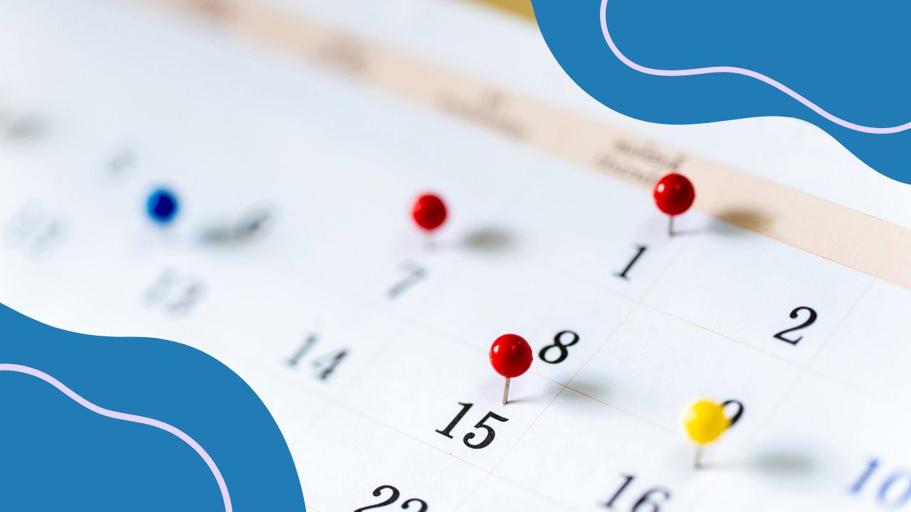 Calendar for Pinterest marketing for busy entrepreneurs