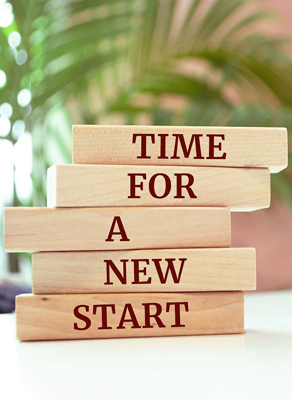 Time-for-a-new-start Time for a new start indicating time ro rebrand in business