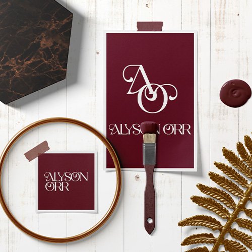 Alyson-Orr-Logo-Collage Brand Design project showing logo for Scottish artist