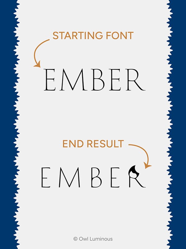 A font and a wordmark are not the same thing