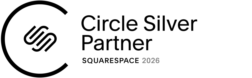 Squarespace Circle Silver Partner Badge showing Owl Luminous is a website design member